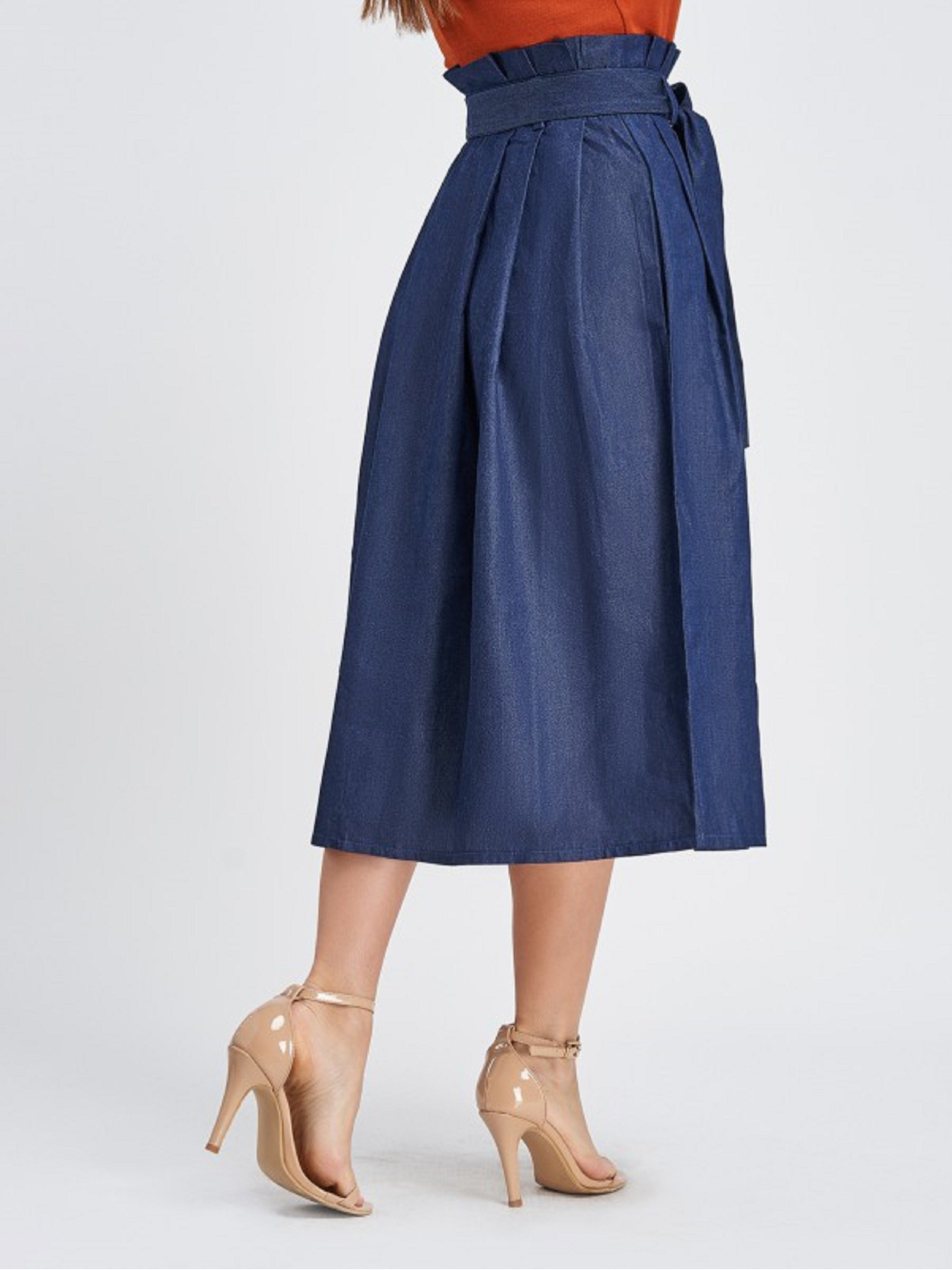 Джинсовая юбка ISSA Plus модель 11336_синий Фото