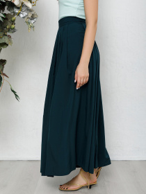 Юбка макси ISSA Plus модель 12572_зеленый Фото