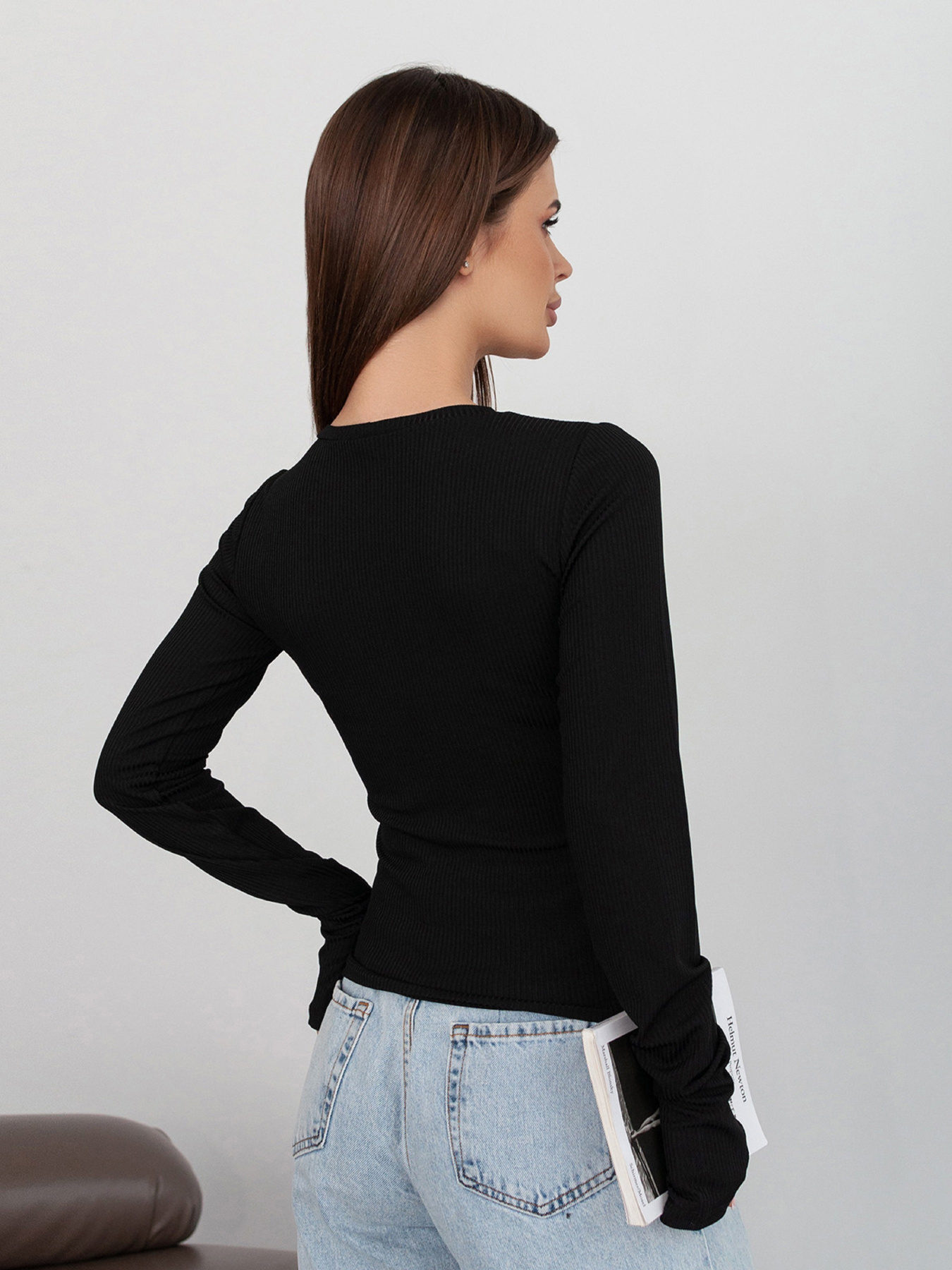 Лонгслив ISSA Plus модель 14422_черный Фото