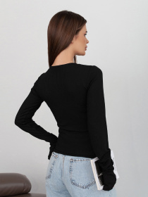 Лонгслив ISSA Plus модель 14422_черный Фото