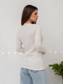 Лонгслів ISSA Plus модель 14423_молочный Фото