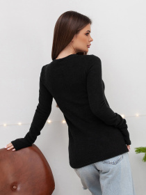 Лонгслив ISSA Plus модель 14423_черный Фото