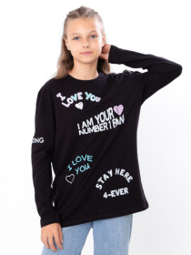 Лонгслів Носи своє модель 6363-036-33-2-chornij-love Фото