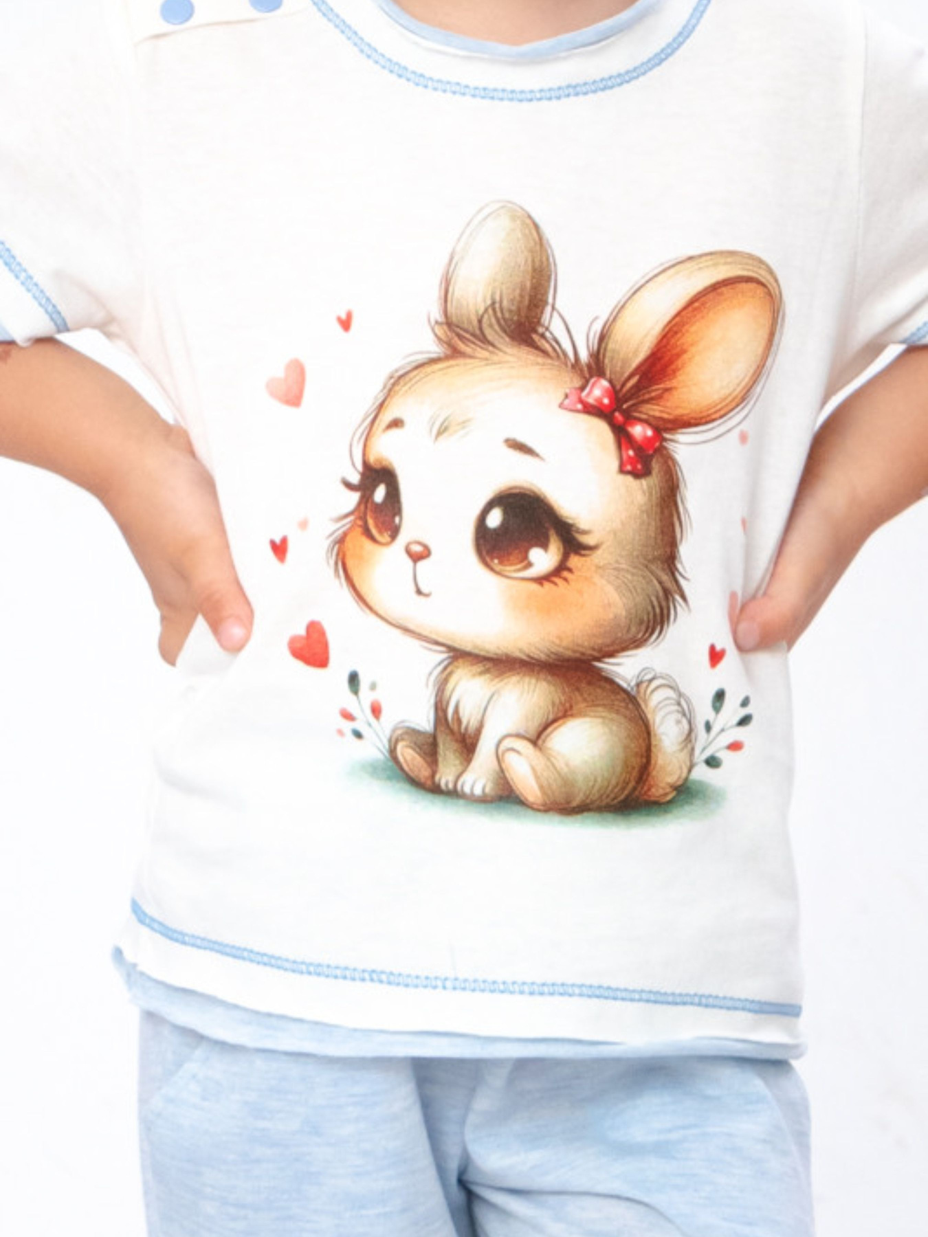 Комплект для младенцев Носи своє модель 5021-001-33-5-zajka-blakitnij-melanzh Фото