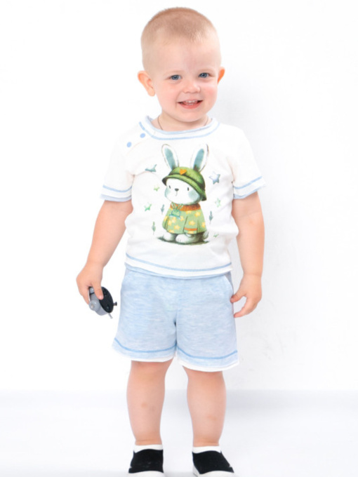 Комплект для младенцев Носи своє модель 5021-001-33-4-zajka-blakitnij-melanzh Фото