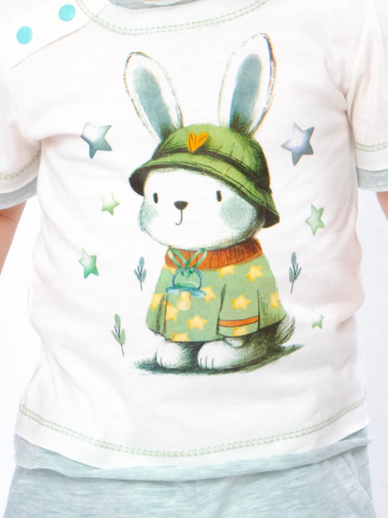 Комплект для немовлят Носи своє модель 5021-001-33-4-zajka-zelenij-melanzh Фото