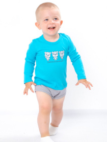 Боді для немовлят Носи своє модель 5043-015-33-4-svtlo-bryuzovij-vedmediki Фото