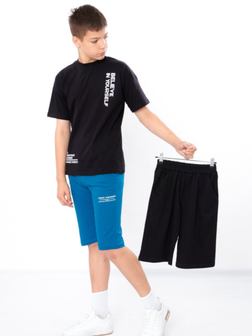 Набор шорт Носи своє модель 6208-3-temno-bryuzovij-chornij Фото