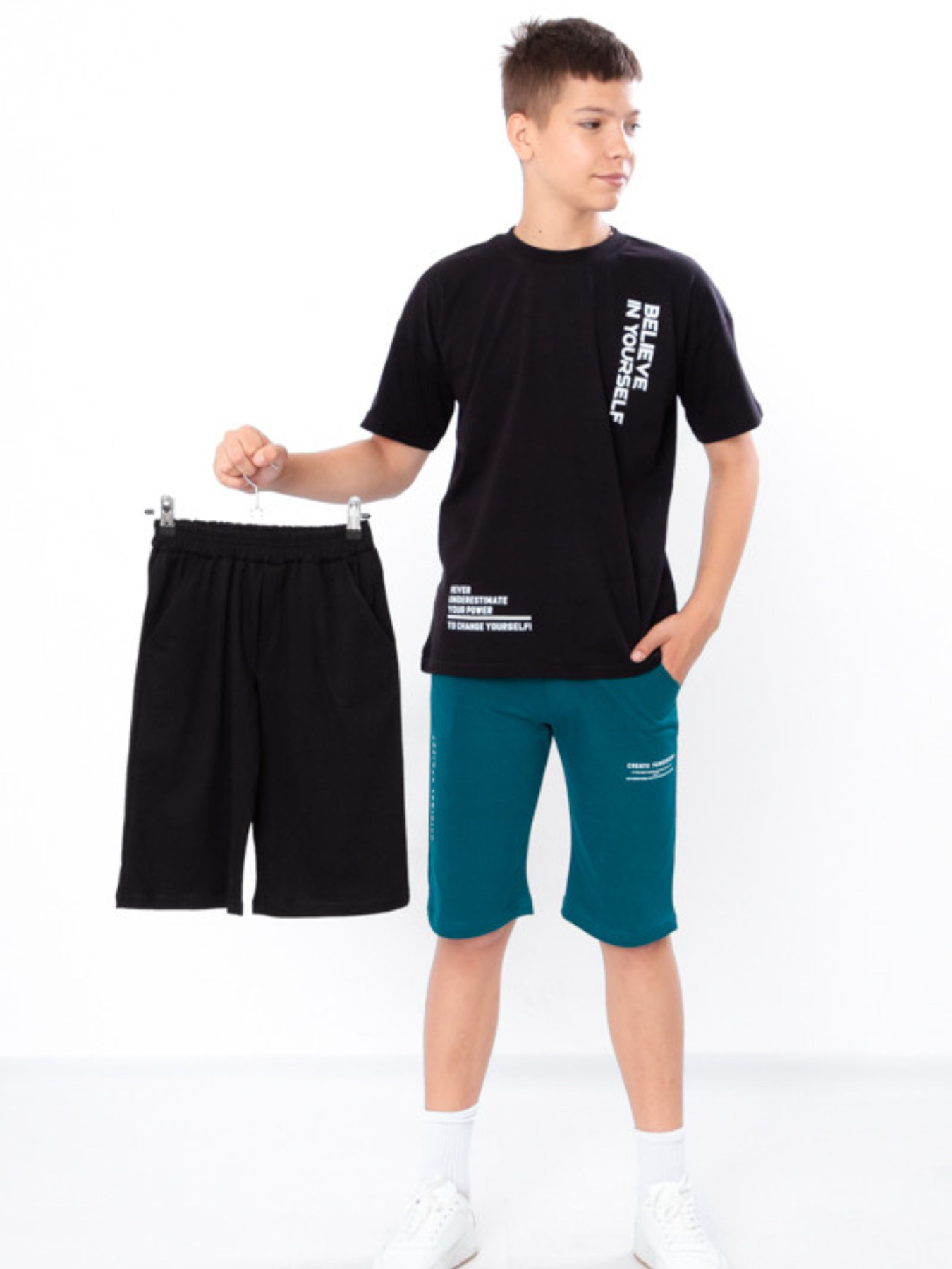 Набор шорт Носи своє модель 6208-3-smaragdovij-chornij Фото