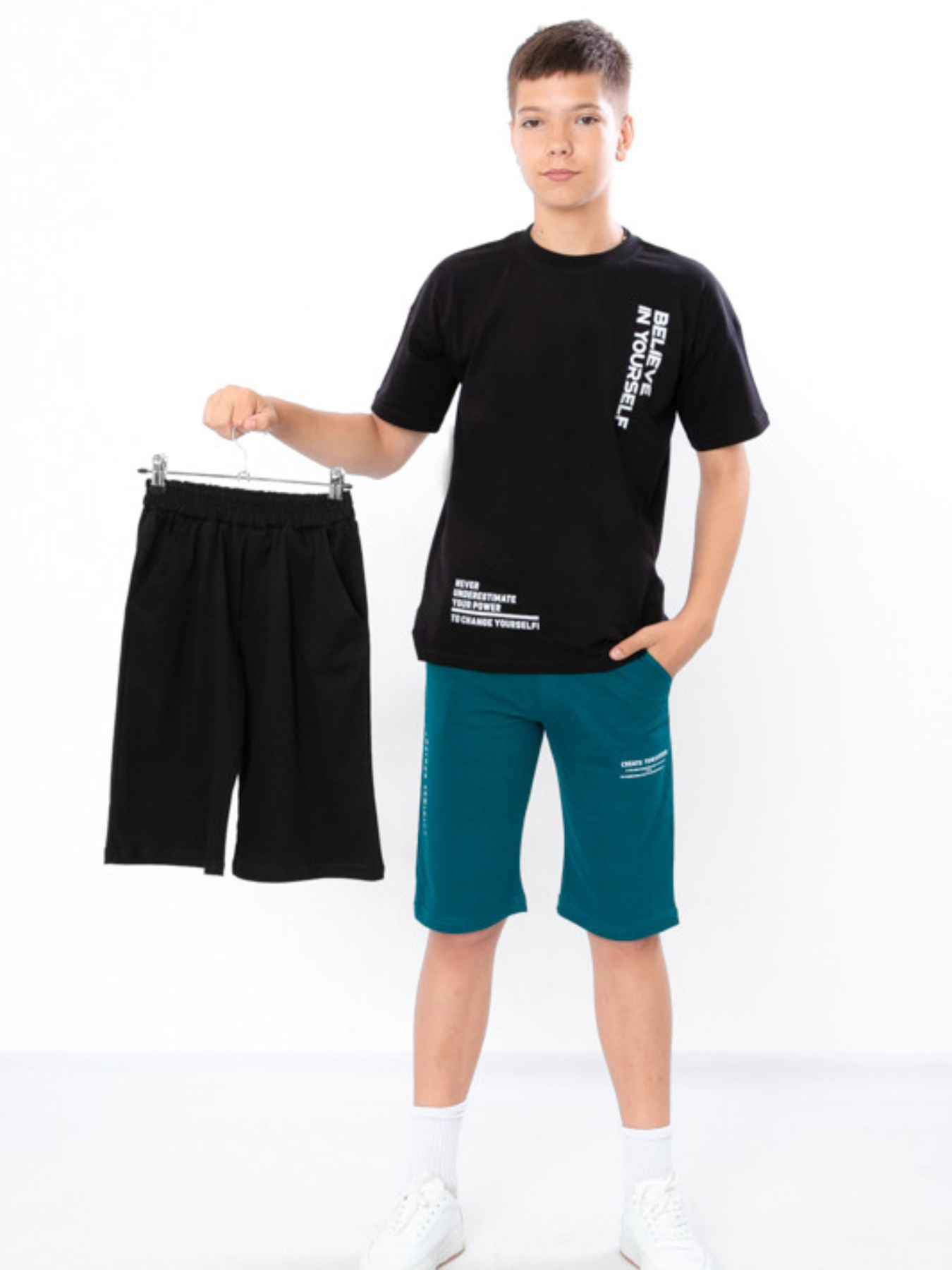 Набір шортів Носи своє модель 6208-3-smaragdovij-chornij Фото