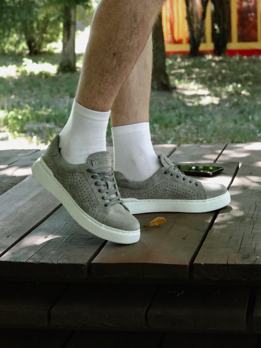 Кеды низкие Legessy модель VINIL_GREY_PERF Фото