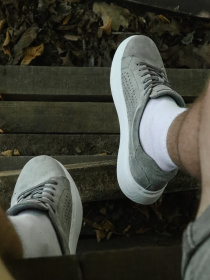 Кеды низкие Legessy модель VINIL_GREY_PERF Фото