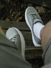 Кеды низкие Legessy модель VINIL_GREY_PERF Фото