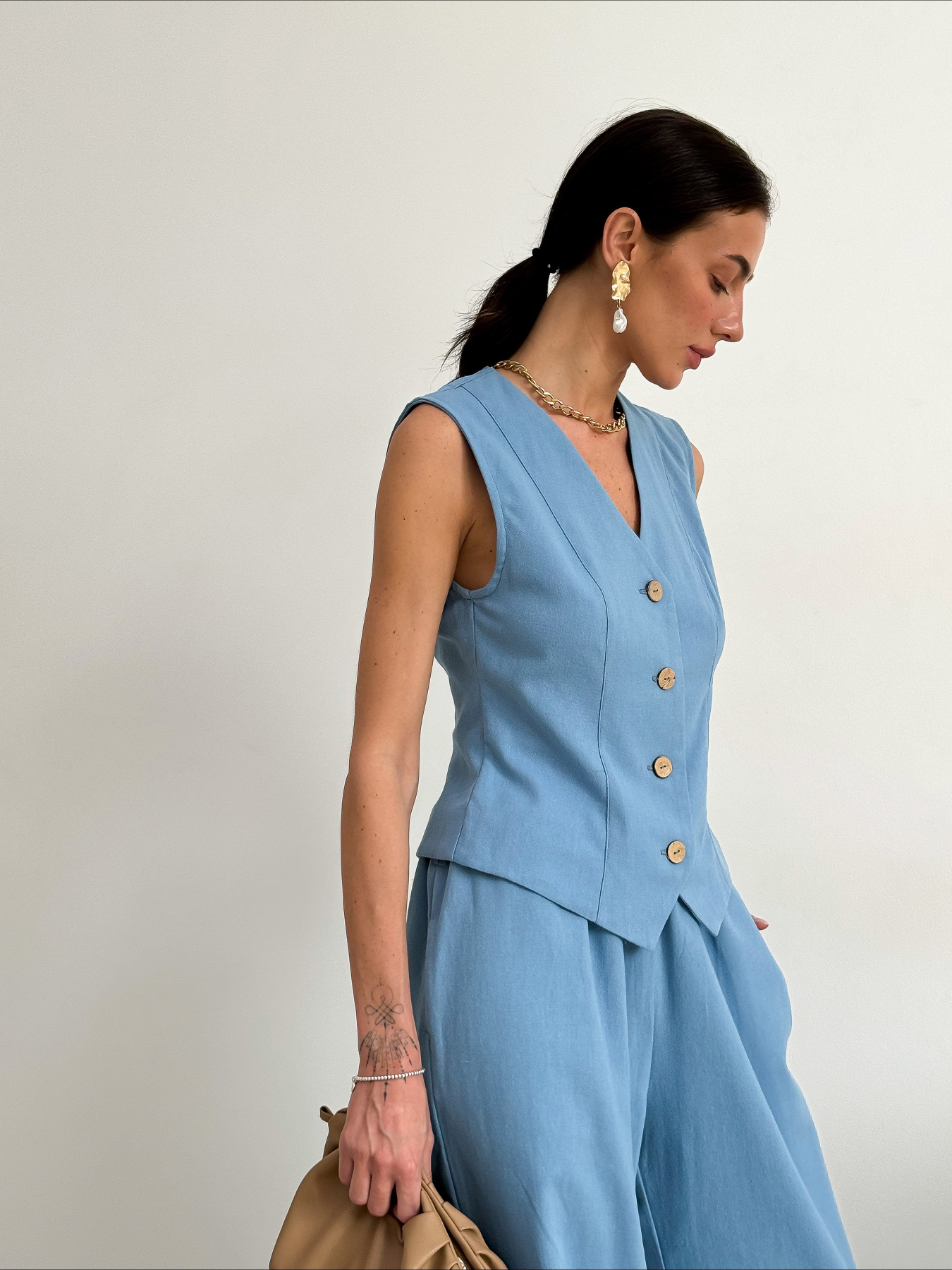 Жилет классический ART KNIT модель 35151 Фото