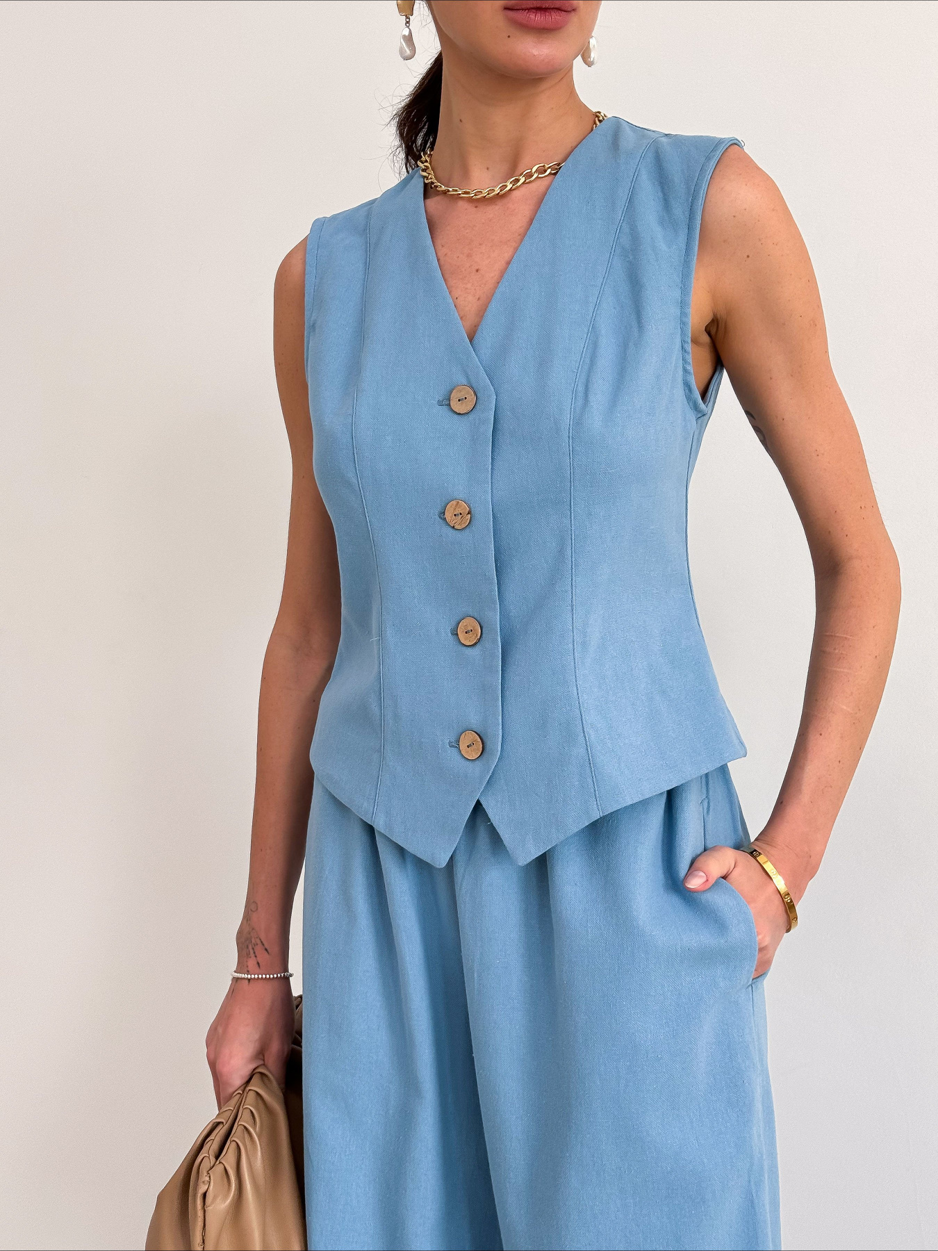 Жилет классический ART KNIT модель 35151 Фото