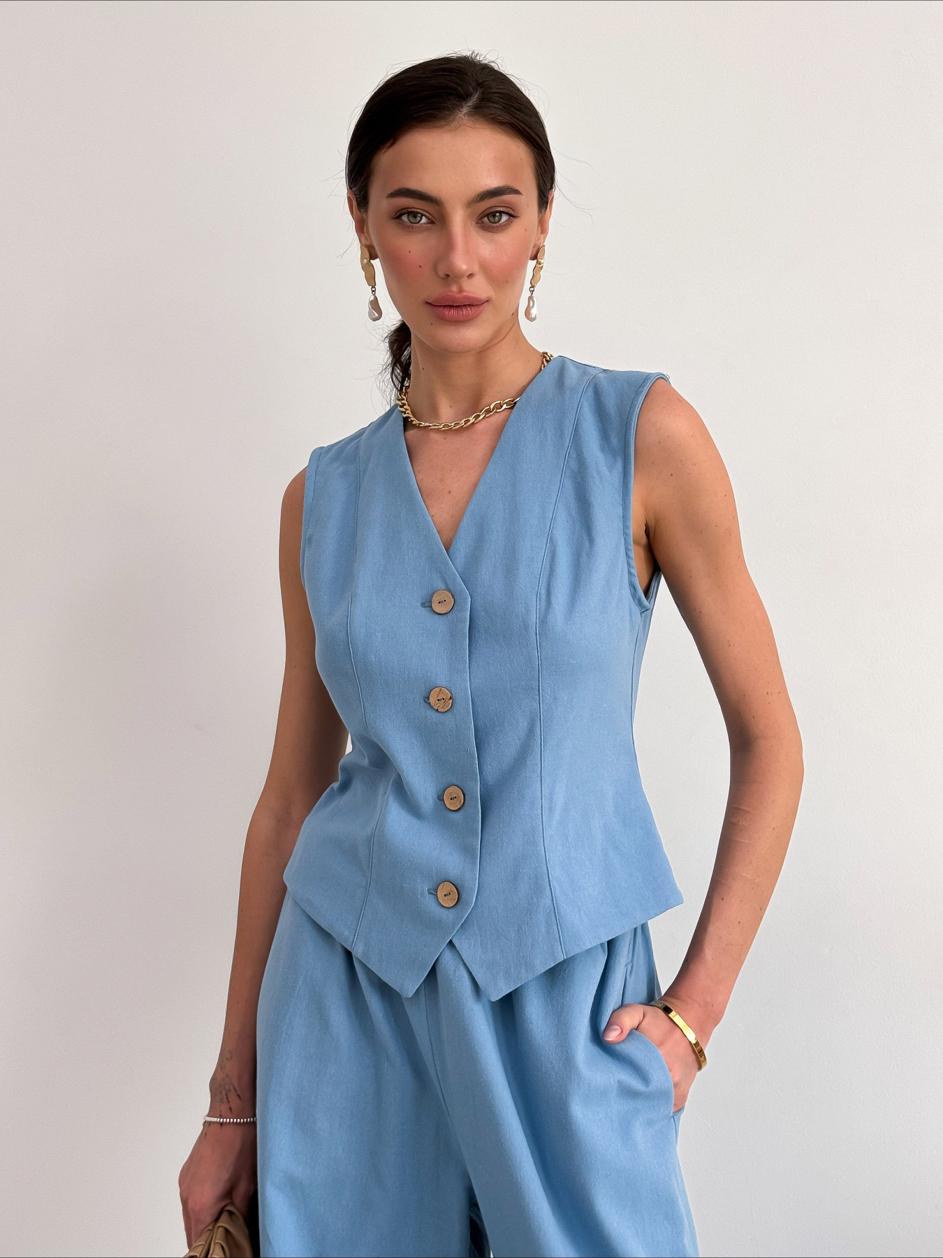 Классический жилет ART KNIT модель 35151 Фото