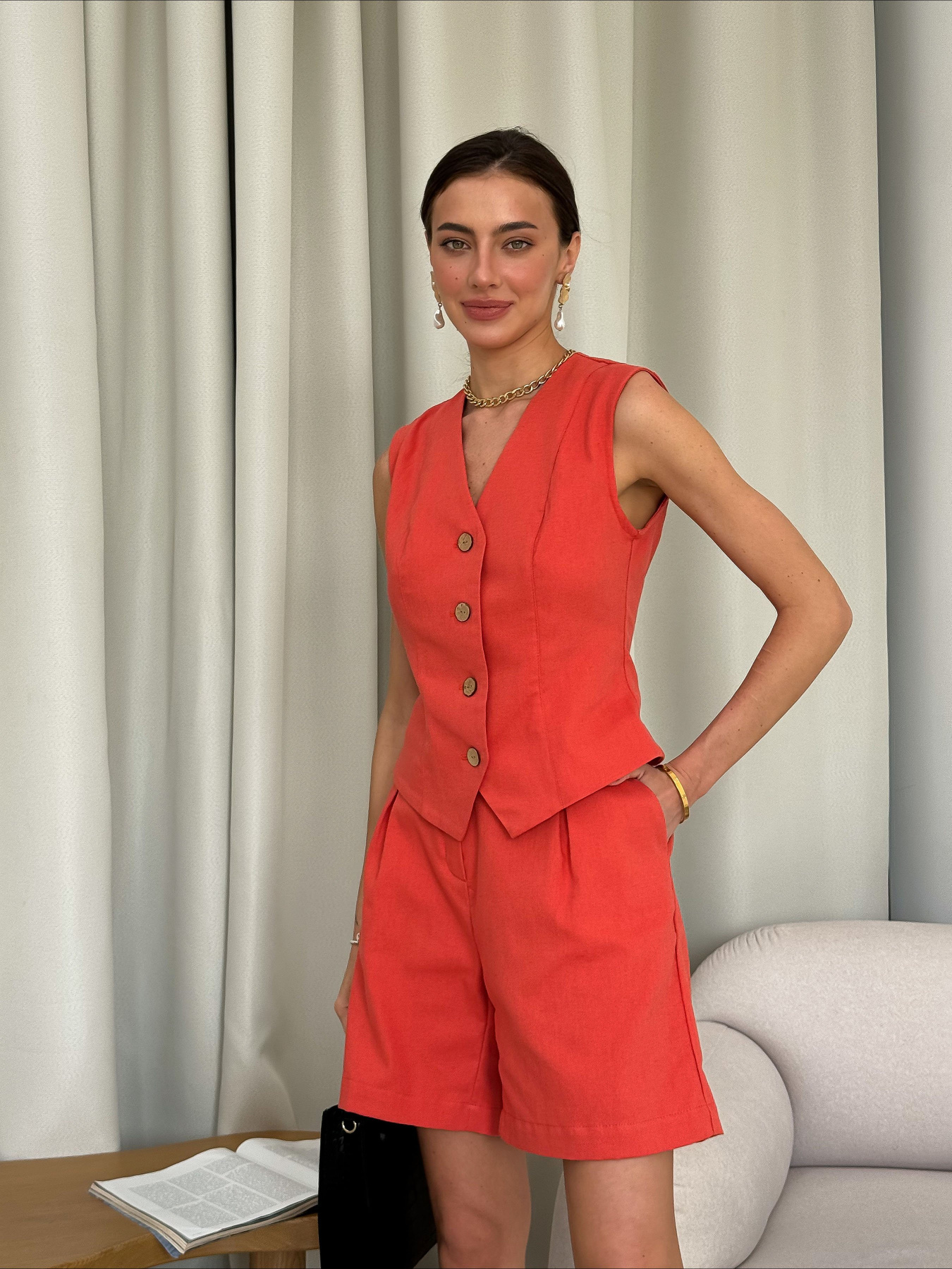 Классический жилет ART KNIT модель 35051 Фото