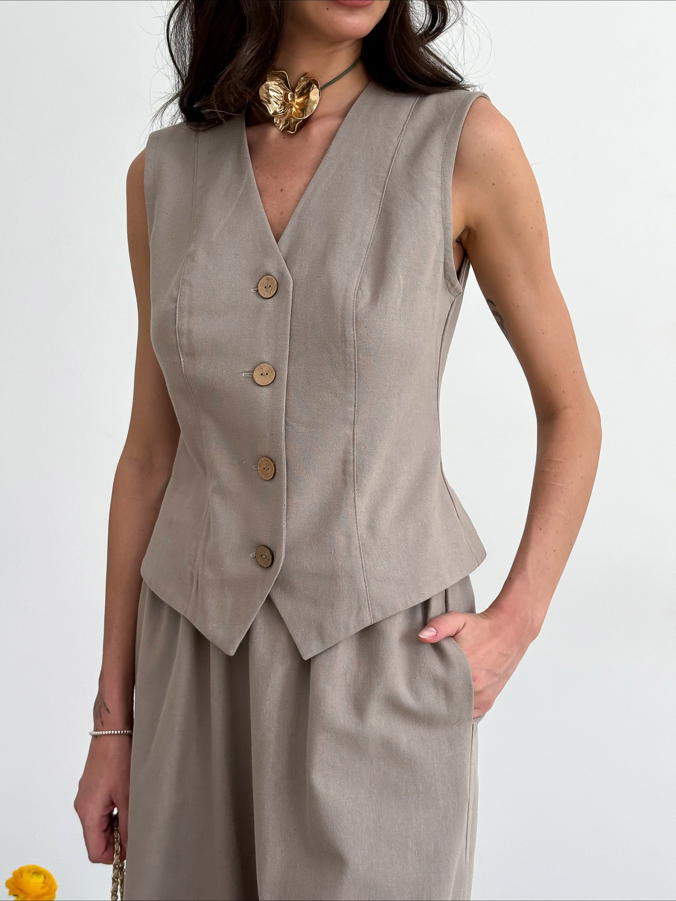 Жилет классический ART KNIT модель 35155 Фото