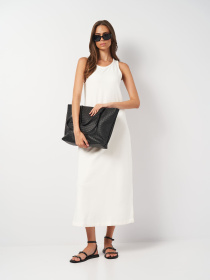 Платье макси Роза модель 230710_milk Фото