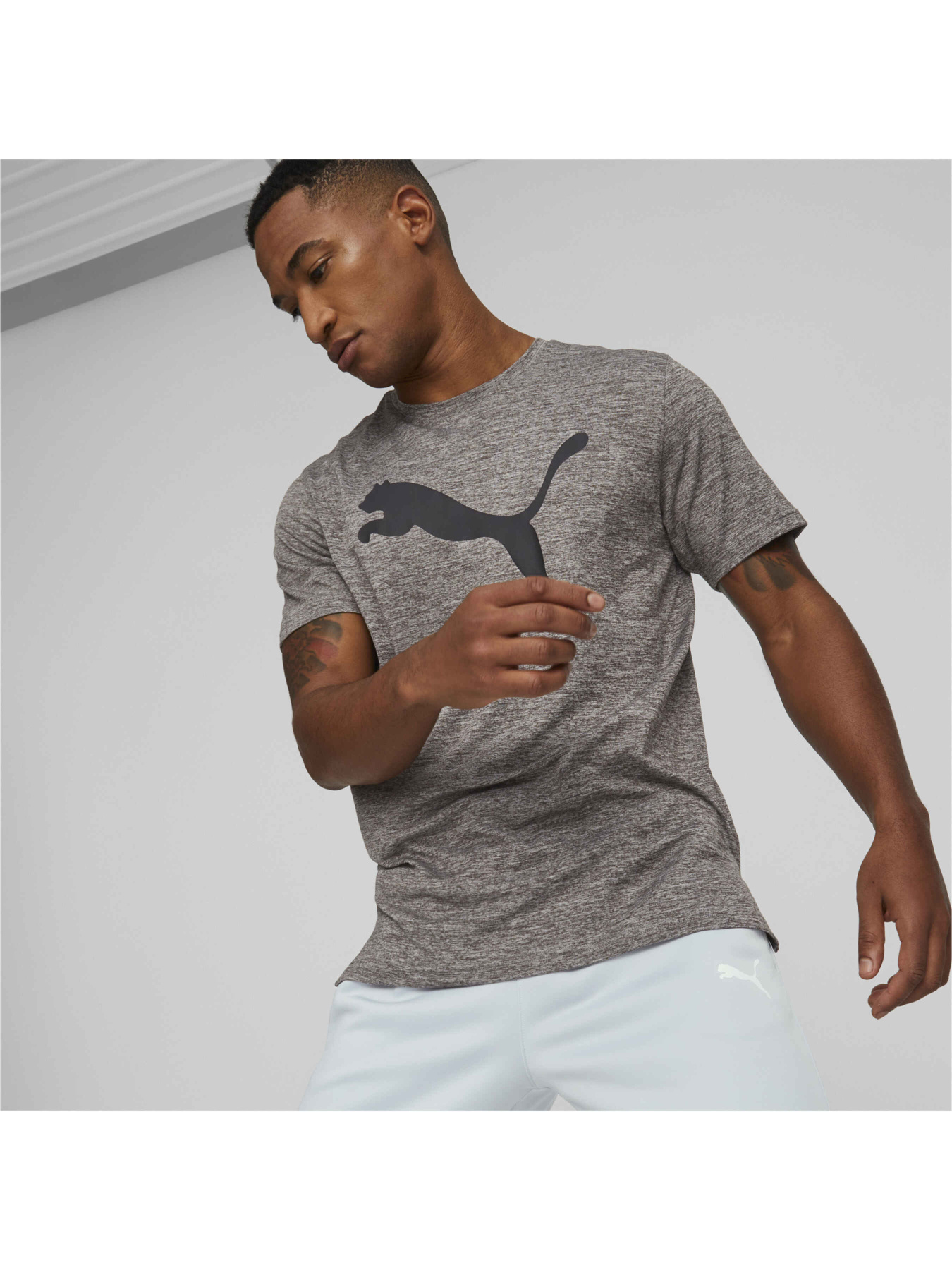 Футболка спортивная PUMA Train Fav Heather Cat Tee модель 522352 Фото