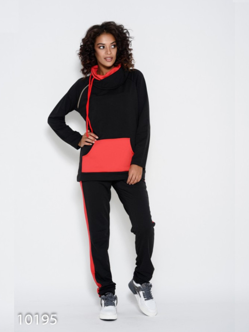 Спортивний костюм ISSA Plus модель 10195_черный Фото