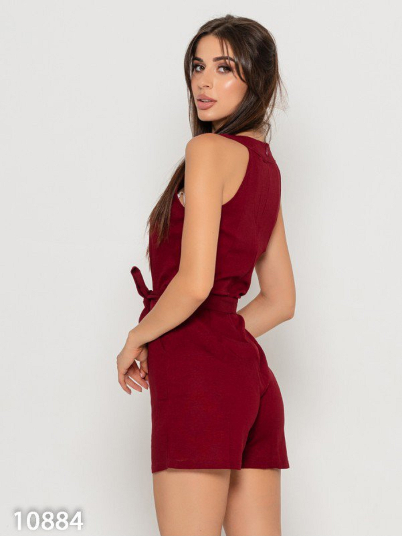 Комбінезон ISSA Plus модель 10884_бордовый Фото