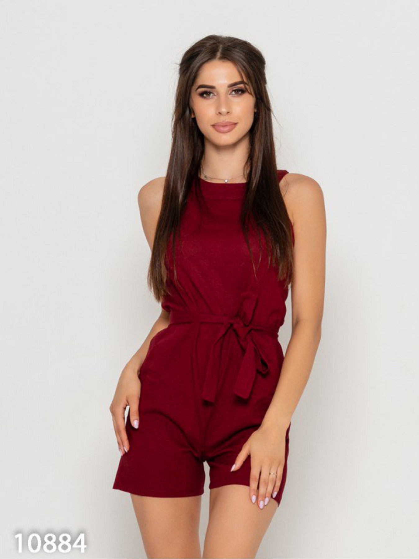 Комбинезон ISSA Plus модель 10884_бордовый Фото