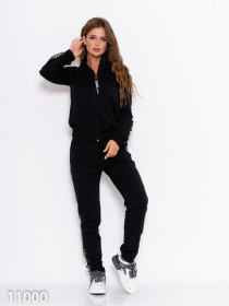 Спортивный костюм ISSA Plus модель 11000_черный Фото