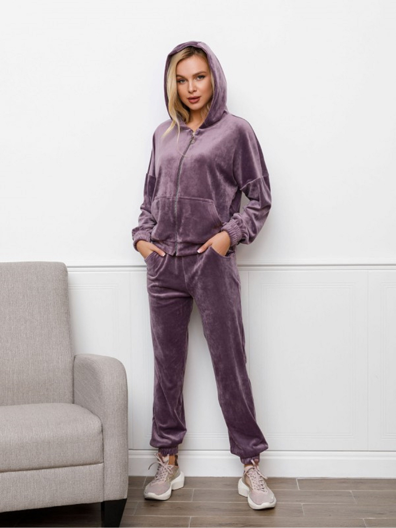 Спортивный костюм ISSA Plus модель SA-78_сиреневый Фото