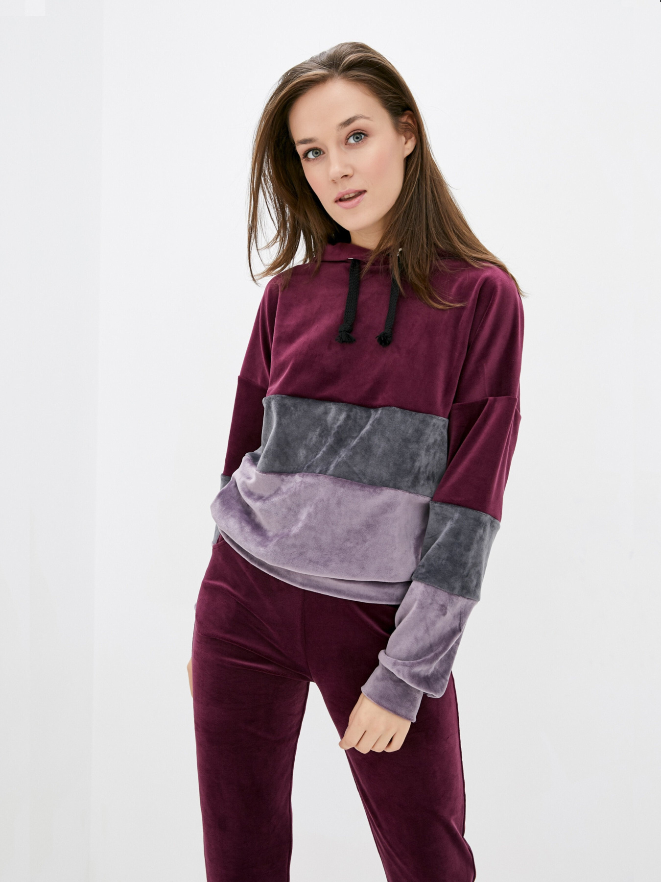 Спортивний костюм ISSA Plus модель SA-186_бордовый Фото