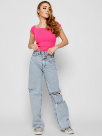 Широкі джинси CARICA модель 3189711 Широкі джинси CARICA модель 3189711 Фото