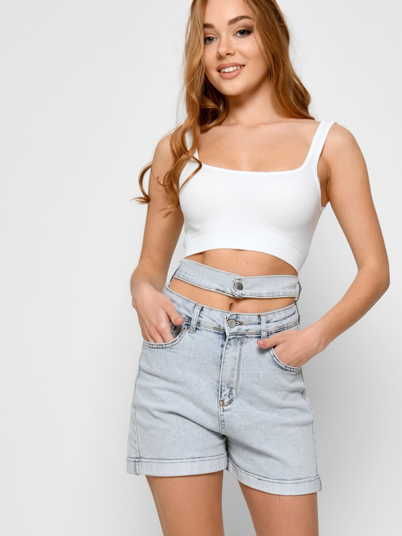 Джинсові шорти CARICA модель 3193611 Фото