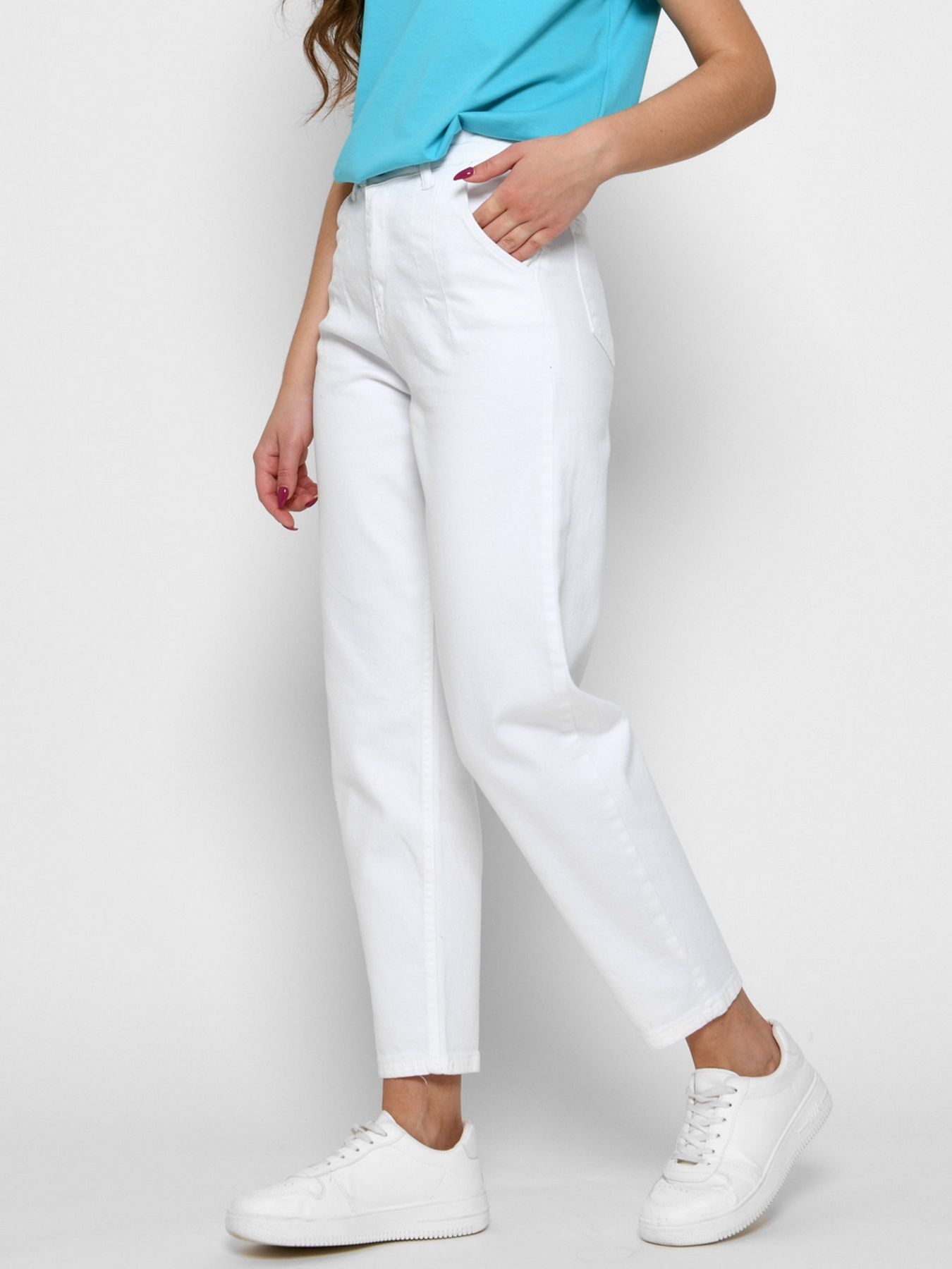 Джинсы мом CARICA модель 319393 Фото