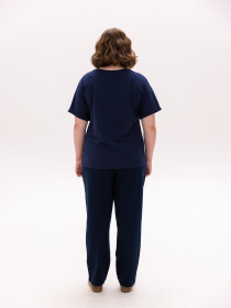 Футболка Роза модель 230938_navy Фото