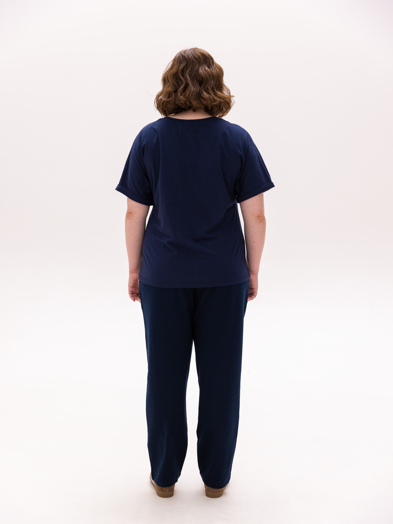 Футболка Роза модель 230938_navy Фото