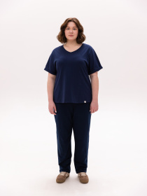 Футболка Роза модель 230938_navy Фото