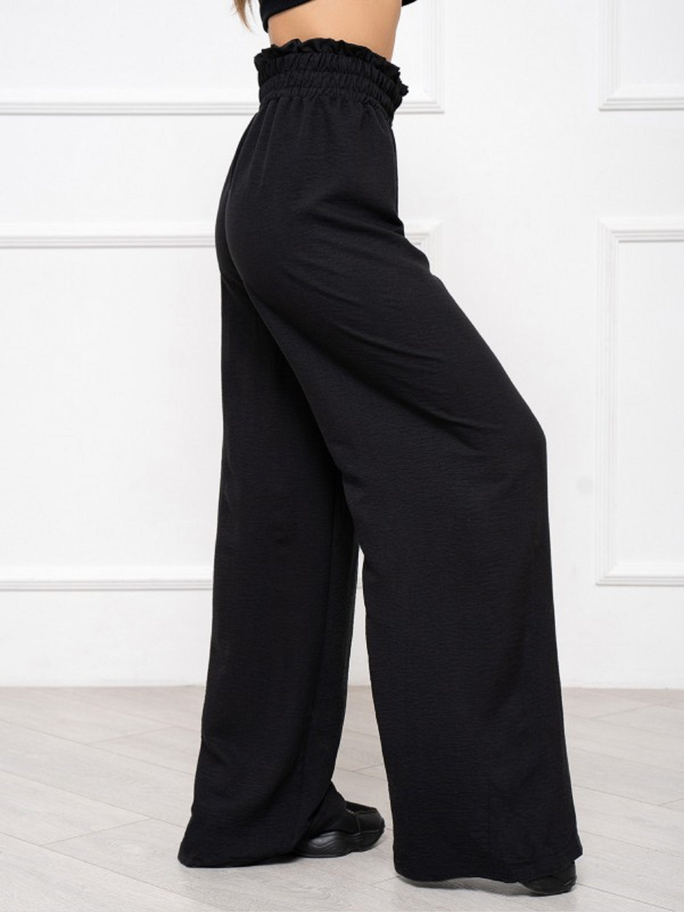 Брюки палаццо ISSA Plus модель 13939A_черный Фото