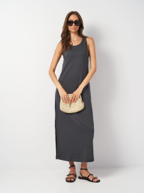 Платье макси Роза модель 230710_grey Фото