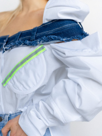 Блуза 7/11 Seven Eleven модель SE18ShrtDnmBltW Фото