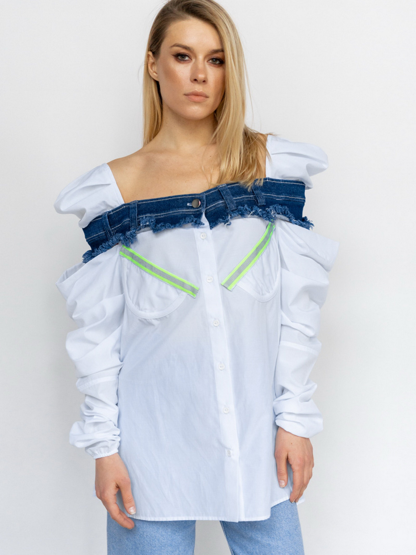 Блуза 7/11 Seven Eleven модель SE18ShrtDnmBltW Фото