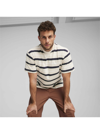 Футболка PUMA Mmq Striped Tee модель 624015 — фото 3 - INTERTOP