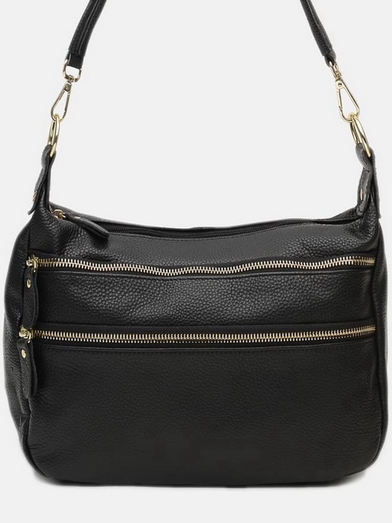 Сумка Borsa Leather модель K1213-black Фото