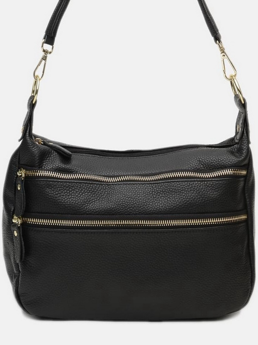 Сумка Borsa Leather модель K1213-black Фото