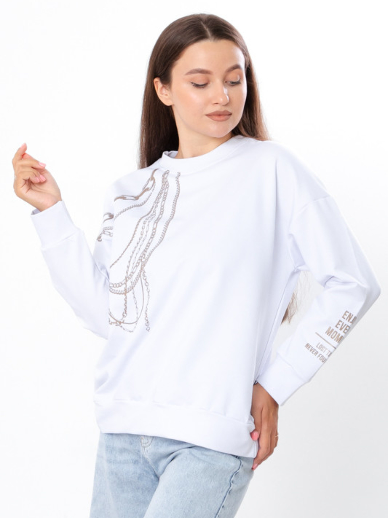 Свитшот Носи своє модель 8355-057-33-blij Фото