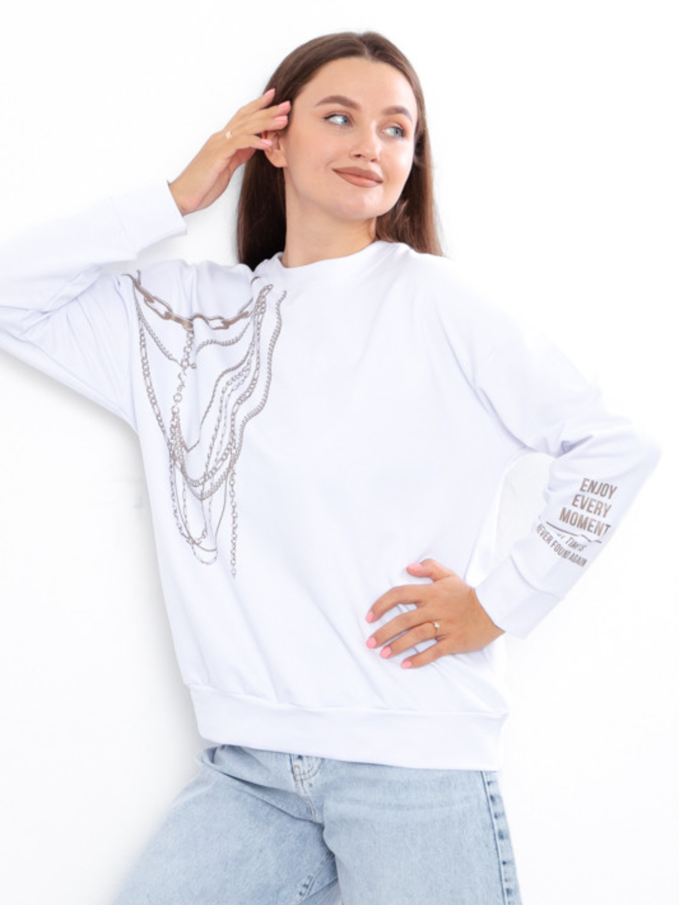 Свитшот Носи своє модель 8355-057-33-blij Фото