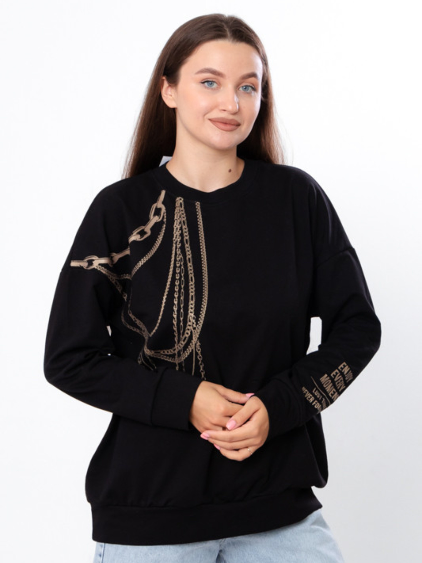 Свитшот Носи своє модель 8355-057-33-chornij Фото