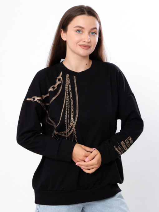 Світшот Носи своє модель 8355-057-33-chornij Фото