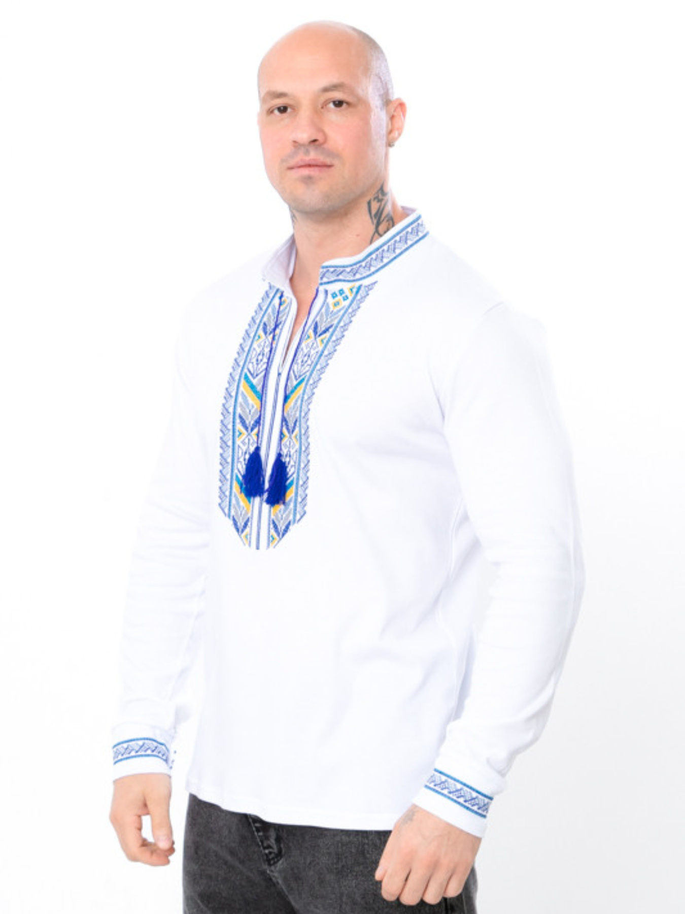 Вишита сорочка Носи своє модель 8605-038-22-zhovto-blakitnij Фото