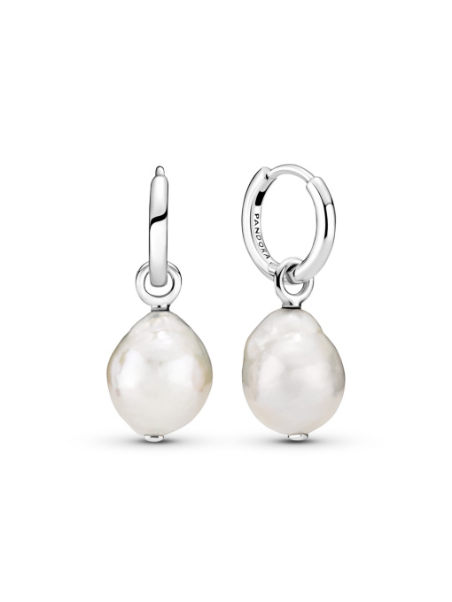 Серьги-кольца PANDORA Moments модель 299426C01 Фото