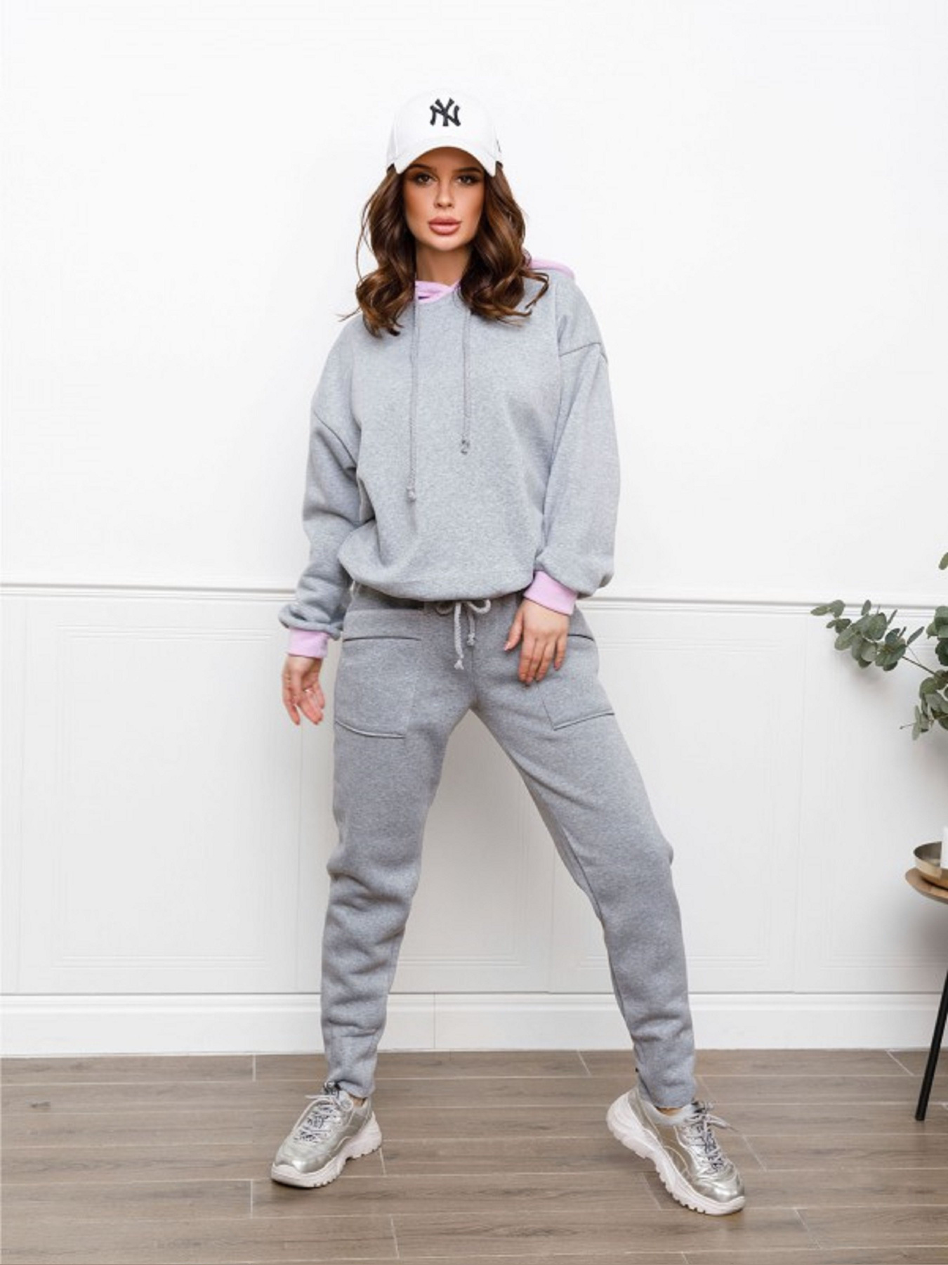 Штаны спортивные ISSA Plus модель 12264_светло_серый Фото